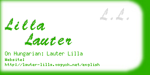 lilla lauter business card